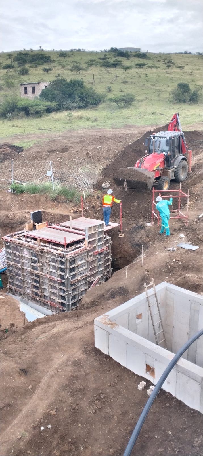 Water infrastructure formwork construction