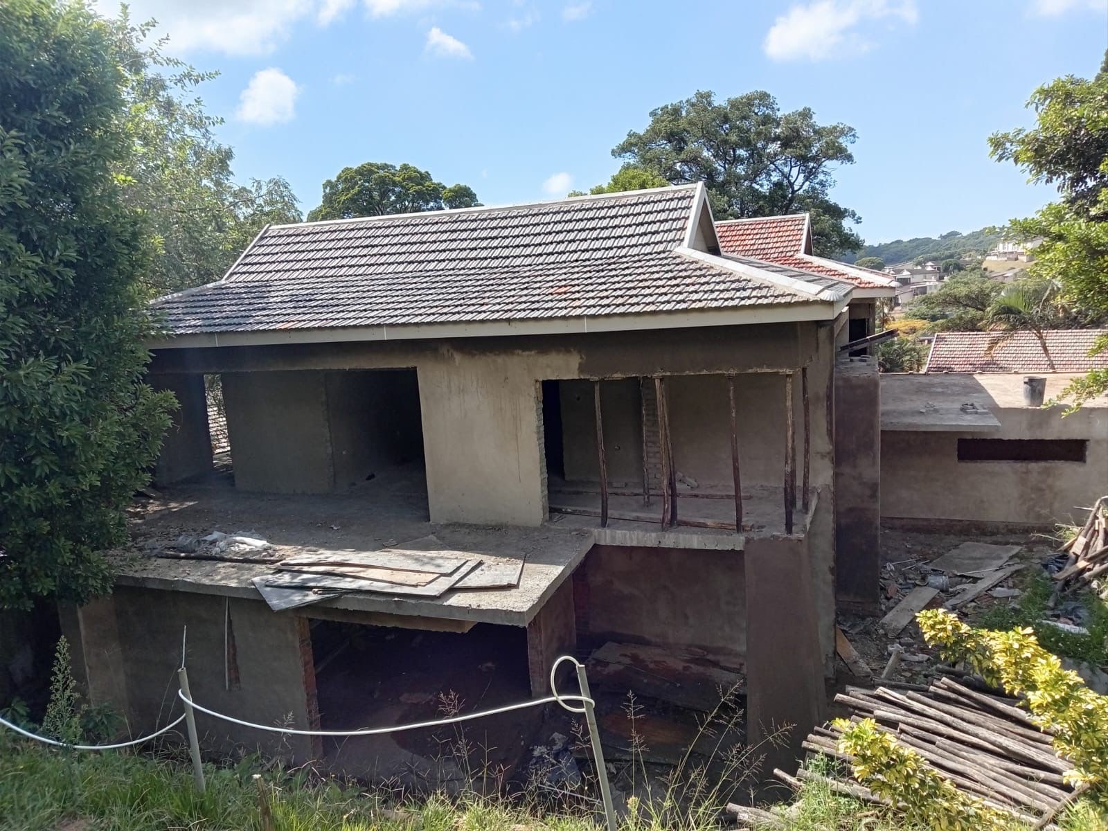 House under construction and renovation, multi-level
