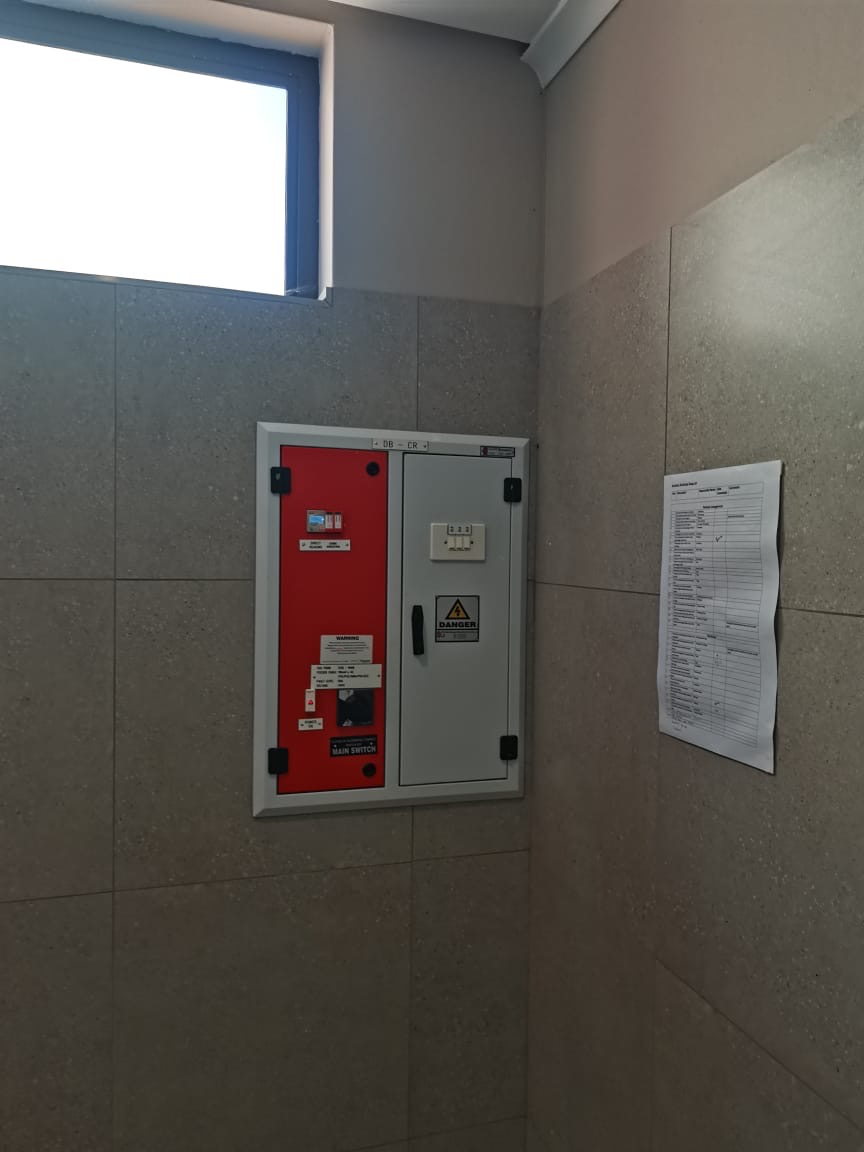 DB board and main switch installation